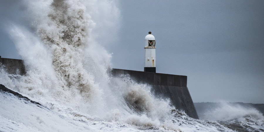 Tempête sur la mer