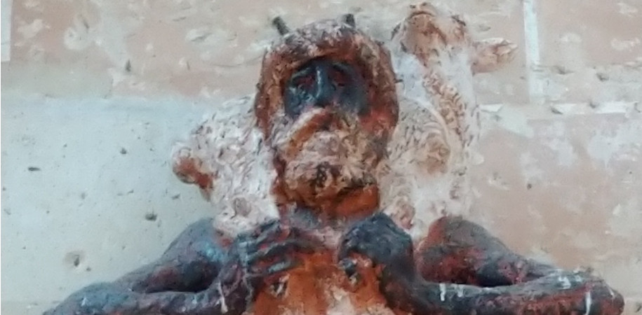 Christ bon pasteur de l'abbatial de saint jean aux bois