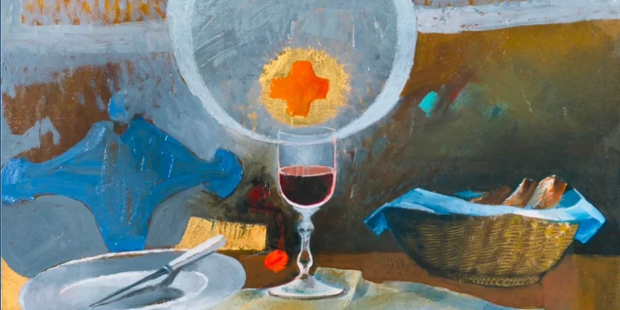 Eucharistie - pain et vin partagés