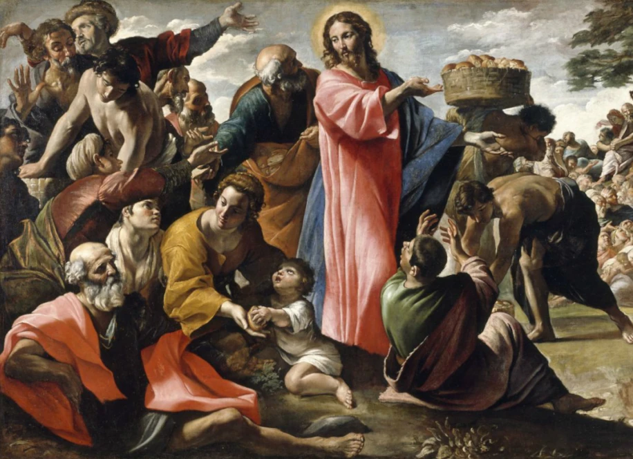 Giovanni Lanfranco - Miracle des pains et des poissons