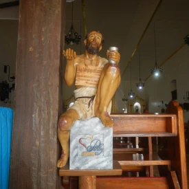 Statue du Lazare de la parabole de Lazare et du riche