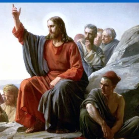 Détail du sermon sur la montagne de Bloch;