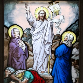 Un vitrail de la transfiguration
