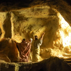 Résurrection de Lazare - Monestir de Pedralbes (Barcelona), sala dels diorames