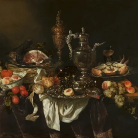 Une nature morte de banquet